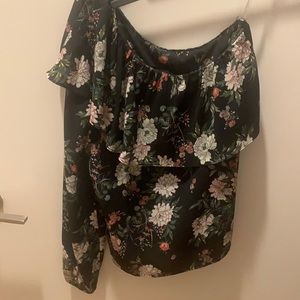 Beautiful Floral One Shoulder top